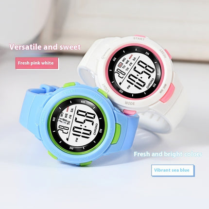 Mode Pennespyt Gesp Liggewende Waterdigte PU-Band Student Elektroniese Horlosie