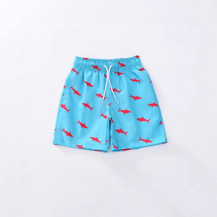 Boy Loose Lace-up Adjustable Sports Shorts