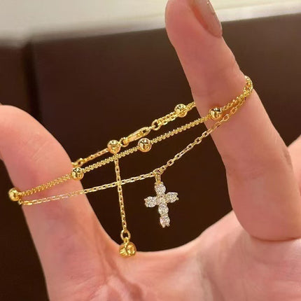 Vroue se Modieuse Dubbellaag Armband in Ou Styl