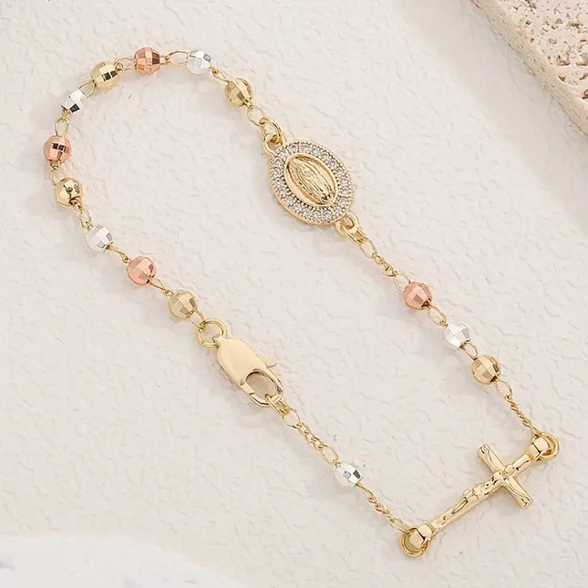 Delikate Kleur-besaaide Kruisarmband Met 'n Lig-luukse Hoë-end Gevoel