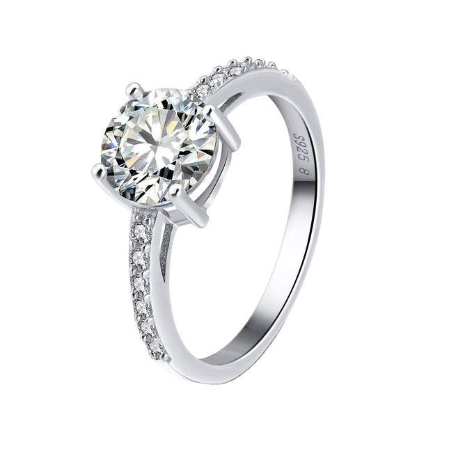 RINNTIN S925 Sterling Silwer Diamantring Korea