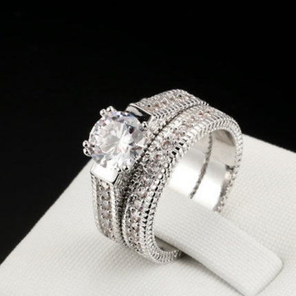 Warm Europese en Amerikaanse verloofringe diamantstelle ringjuweliersware
