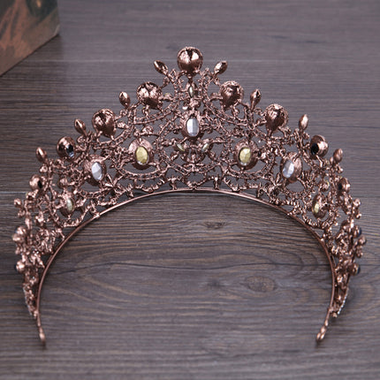 Vintage Elegante Saffier En Diamant Bruidskroon Tiara