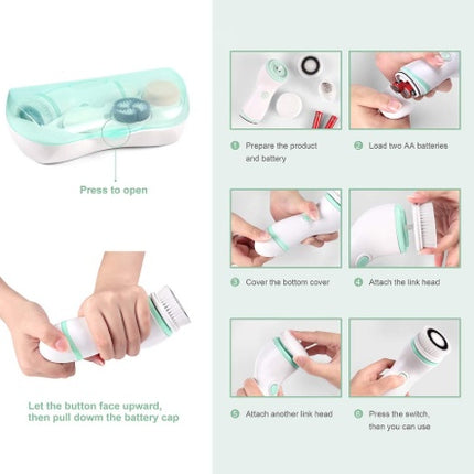 Facial cleaning brush, electric skin waterproof brush
