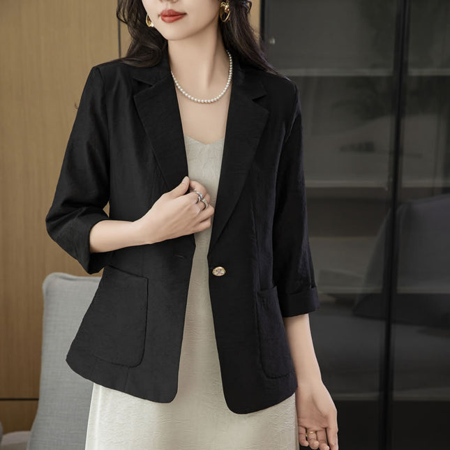 Summer Tencel Women's Suit Jacket