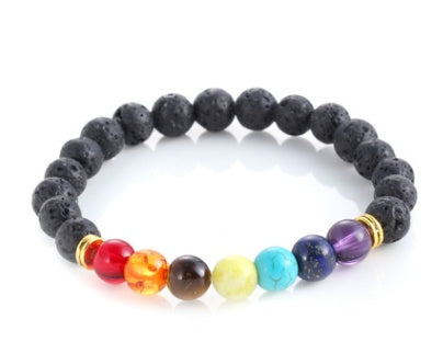 Heelal Sterrestelsel Agt Planete Sonnestelsel Voogster Natuursteen Krale Armband