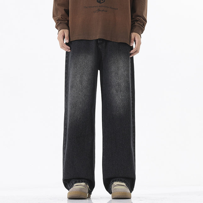 Trend Half Elastic Waist Jeans For Men