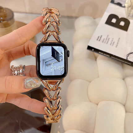 Watch Strap Love Twist Metal Breathable