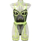 Black Net Green Belt / L