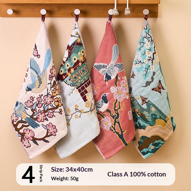 Suiwer Katoengaas Vierkantige Handdoek Sag Absorberend En Heeltemal Gemaak Van Katoen Vir Tuisgebruik