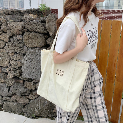Canvas Women's College Of Arts And Arts Large Capacity Portable Cloth Bag