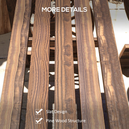 Patio Tafel en Stoele vir 4 Mense, Wa-wiel Ontwerp, Buitelug Meubelstel vir Agterplaas, Tuin, Gekoolstofde