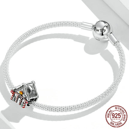 Kersfees Warm Sneeu Huis Diy Armband String Krale