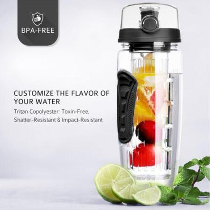 Free Fruit Infuser Juice Shaker Bottle Portable Climbing Camp Bottle