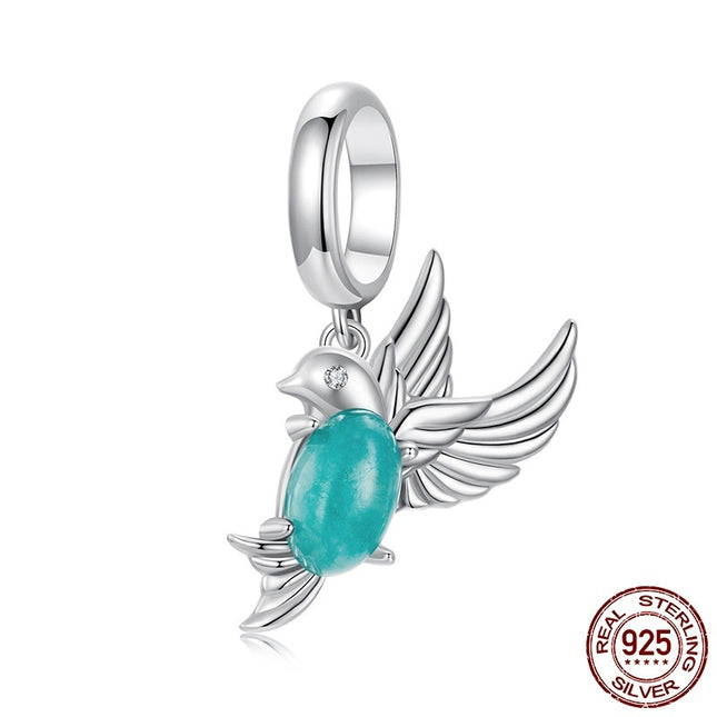 Natural Animal S925 Sterling Silver Ornament Wholesale Beaded Female Accessories