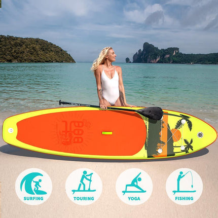 335×84, / Super Wide Inflatable Stand Up Paddle Boards / SUP For Water Sports Surfing Equipment / Ultra Stable Wide SUP for 2+1 People / All-Round Sup Board, US Fin.