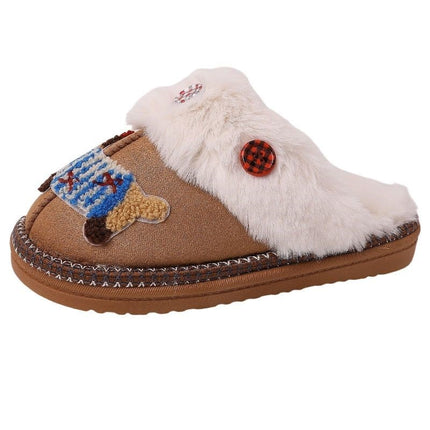 Cute Cartoon Sausage Dog Fluffy Shoes Female