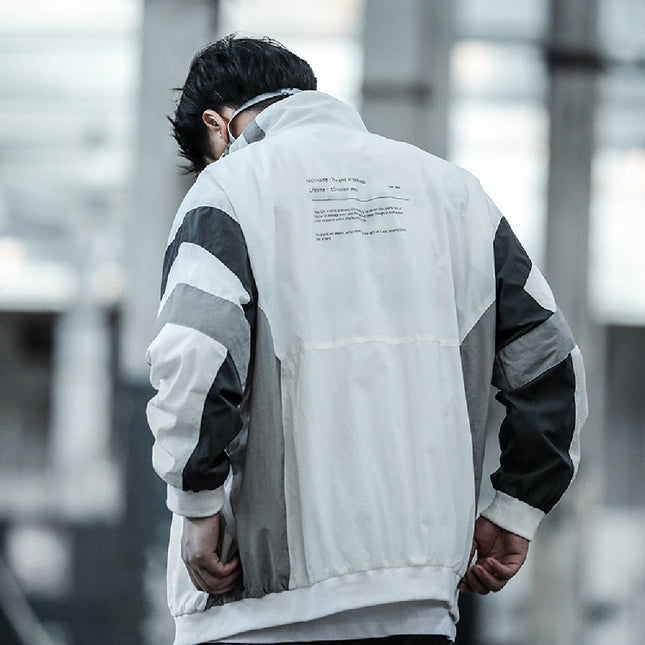 Casual Jacket With Loose Stand-up Collar