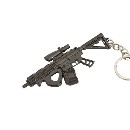 Mini FH416 Assault Small Gun Model Alloy Keychain Pendant