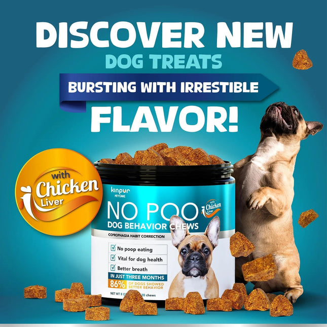 No Poo Chews For Dogs Stop Poop Eating Behavior Probiotics And Digestive Enzymes For Dogs Bad Breath Support For All Breeds Digestive And Gut Health Supplement 180 Soft Chews
