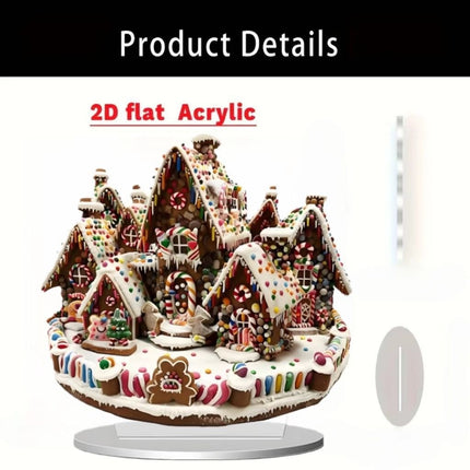 Card-insert Acrylic Standing Sign Flat Ornament