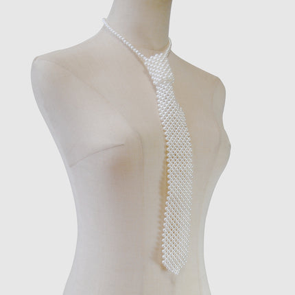 Pearl Tie Body Chains Hollow Out Handmade Retro