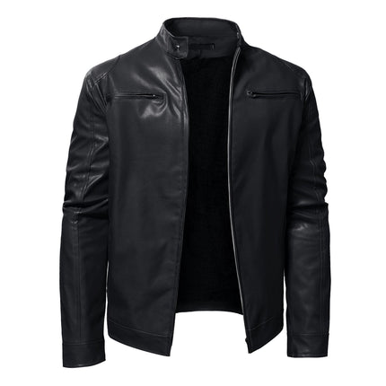 Men's Business Gentleman Fleece-lined Thickened Zipper Cardigan