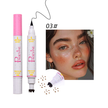Vroue se Dubbelkop Vlekverwyderingspen Vloeibare Eyeliner