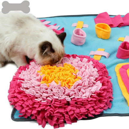 Pet Sniffing Pad Training Blanket Feeding Mat Dog Foraging Skills Toys Pet Activity Training Blanket