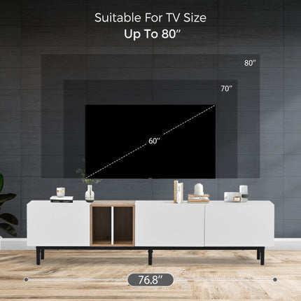 Moderne TV-staander Geskik Vir 80-duim TV Met 3 Deure