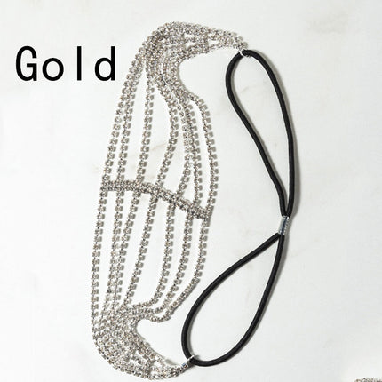 Flits Diamant Strass Rekbare Haarband Haarbykomstighede Vyf Rye Diamante