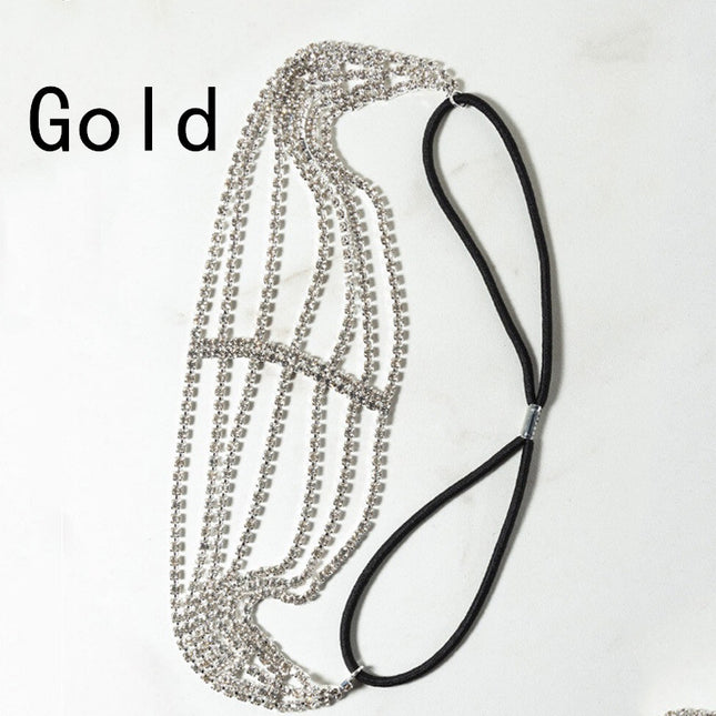Flits Diamant Strass Rekbare Haarband Haarbykomstighede Vyf Rye Diamante
