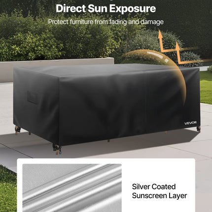 Patio Outdoor Furniture Cover 420D Waterproof Table Chairs Sofa 110'x84'