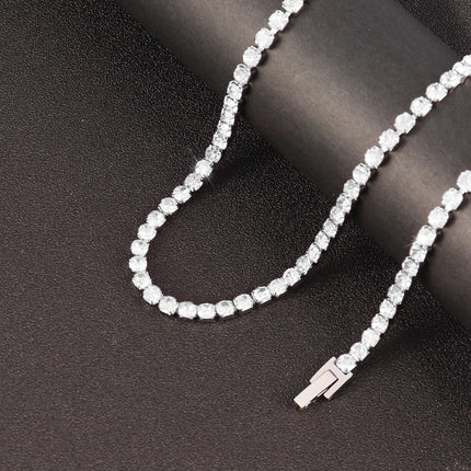 Hip-hop Diamond-studded Necklace For Women And Men