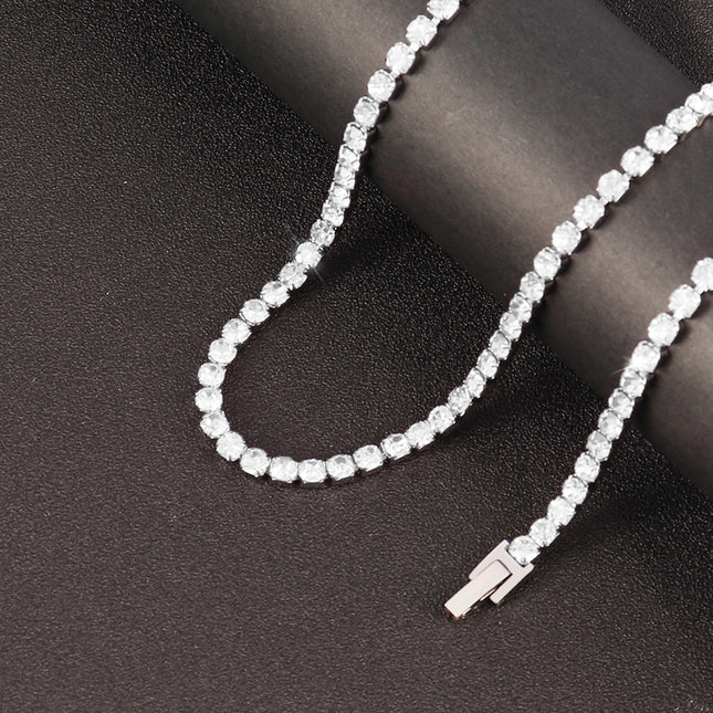 Hip-hop Diamond-studded Necklace For Women And Men