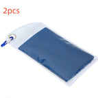 Sapphire Blue 2pcs / Rounded corners 30x90cm