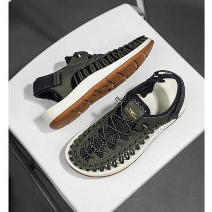 Men's Summer Woven Hollowed Sports Outdoor Stream Trekking Shoes Sandals