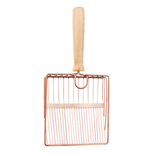 Pet Poops Shovel Comfortable Grip Cat Litter Shovel Cat Surface Supplies Cat Scooper Stainless Increased Litter Steel