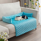 Pet Pad Blue With Pillow / 75x75cm