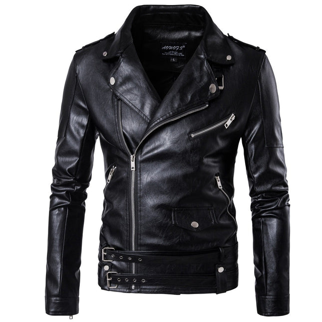 Ouma Punk Men's Leather Carripi Motorcycle