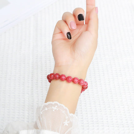 Cherry Blossom Rain Rose Quartz Bracelet For Women