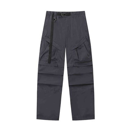 Straight Cargo Pants Men's Multi-pocket Paratrooper Pants