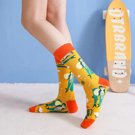 Pure Cotton Personality Ins Street Hip-hop Sports Long Socks