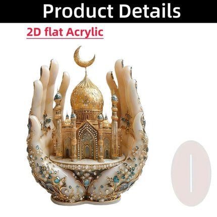 Card-insert Acrylic Standing Sign Flat Ornament