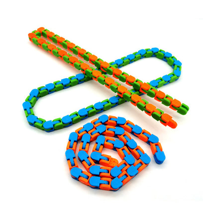 Snaakse Fidget Ketting Anti-stres Speelding vir Volwasse Fietsketting Fidget Armband Legkaart Opvoedkundige Speelgoed