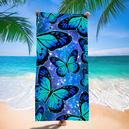 Kreatiewe Drukwerk Mikrovesel Strandsanddoek