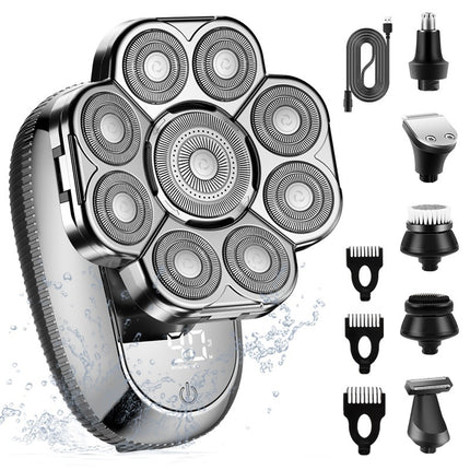 Men's Digital Display Net Multifunctional Electric Shaver