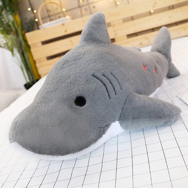 Shark plush pillow