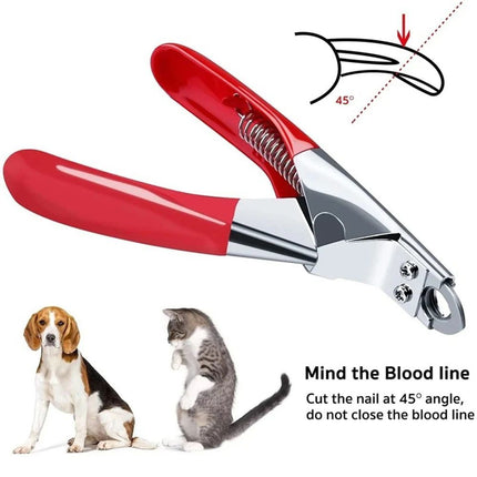 Dog Nail Cutter Type U Word False Tips Professional Nail Clippers Straight Edge Cutters Manicure Pliers Guillotine Nail Capsule