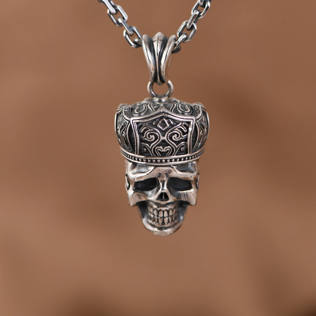Vintage Pendant Distressed Hip-hop Rock Punk Crown